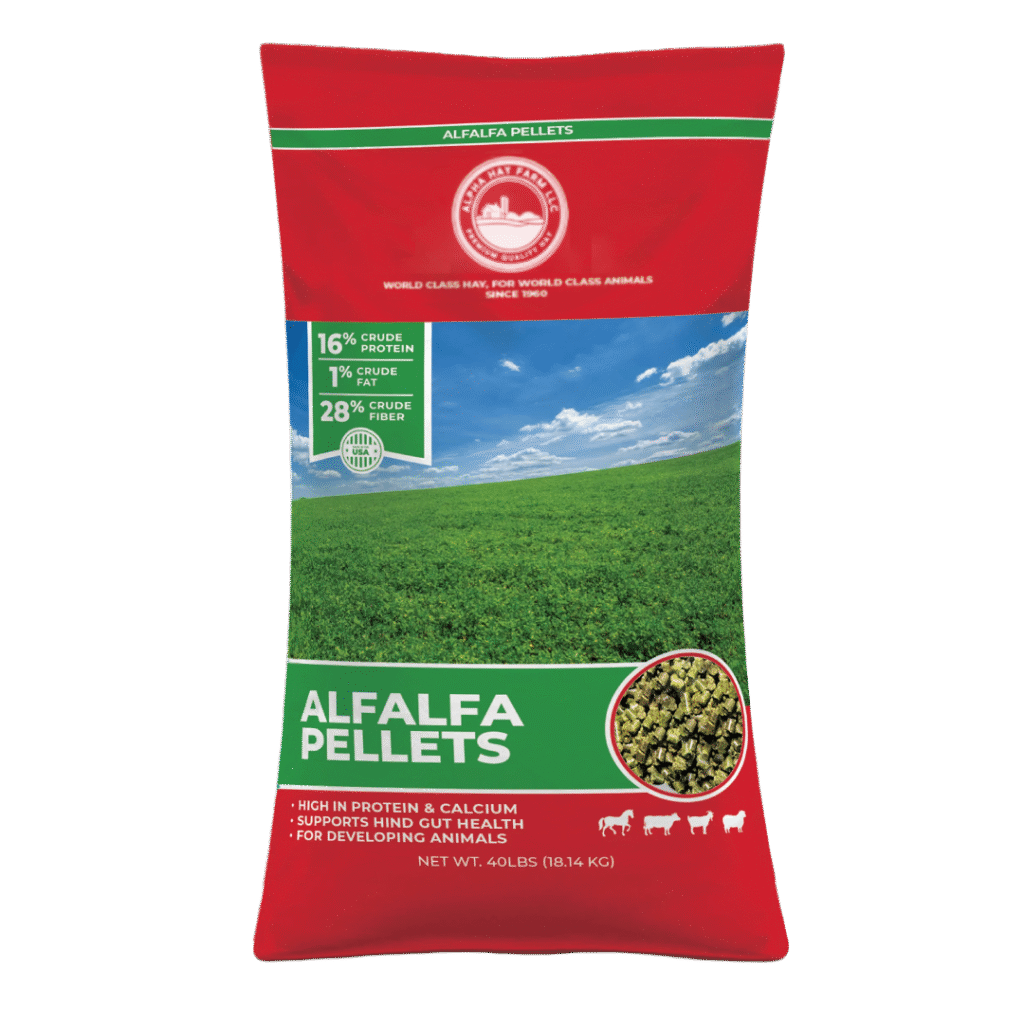 Buy Alpha Hay Farm Alfalfa pellets 40 LB premium Bagged forage for sale in united states