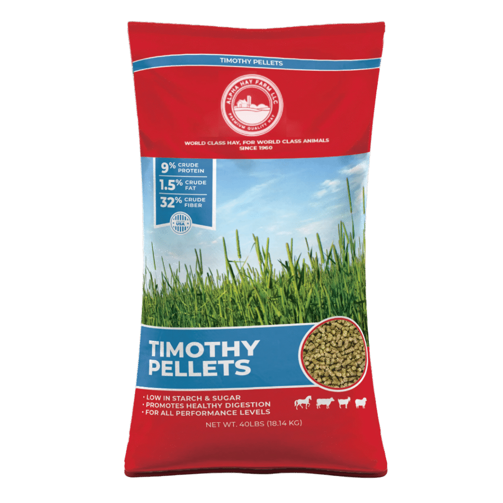 Buy Alpha Hay Farm Timothy Pellets 40 LB Bagged forage for sale